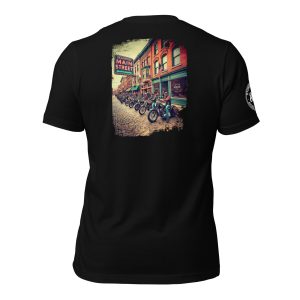 Deadwood Main Street T-Shirt | 85th Sturgis Motorcycle Rally | Dark Colors | Bela+Canvas | 100% Cotton