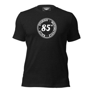 85th Sturgis Motorcycle Rally T-Shirt | White Logo | Bella + Canvas | 100% Cotton