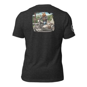 Bear and Wolf Riding Needles Highway T-Shirt | 85th Sturgis Rally | Dark Colors | Bela + Canvas | 100% Cotton